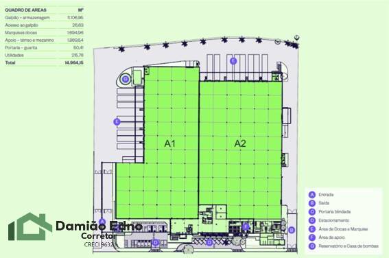 Depósito-Galpão-Armazém para alugar, 14964m² - Foto 5