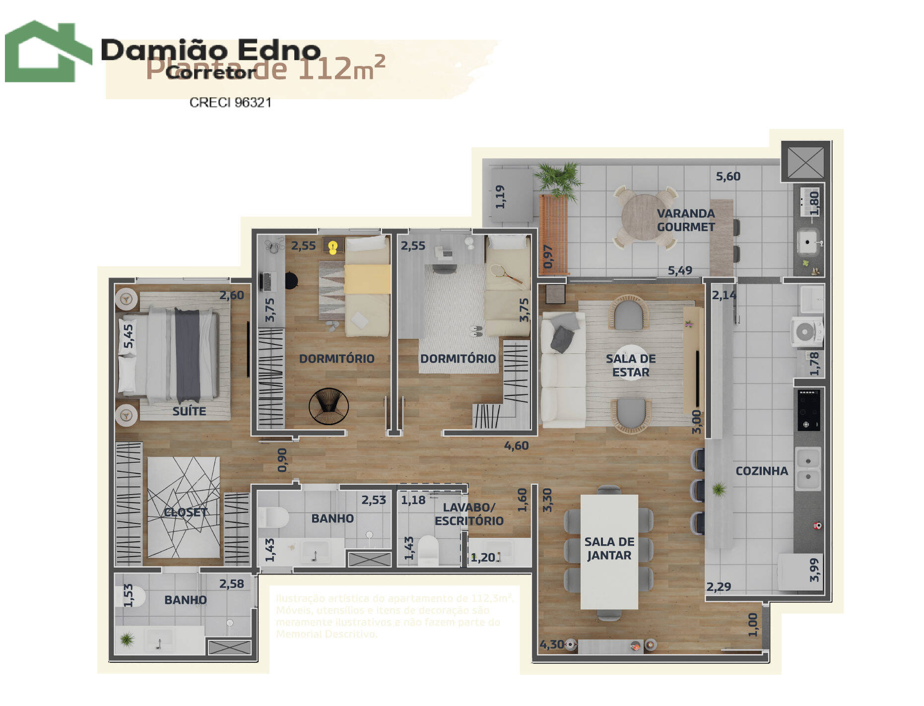 Apartamento, 3 quartos, 112 m² - Foto 9